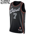 Maillot NBA Detroit Pistons Killian Hayes Nike 2023-24 City Edition Noir Swingman - Enfant
